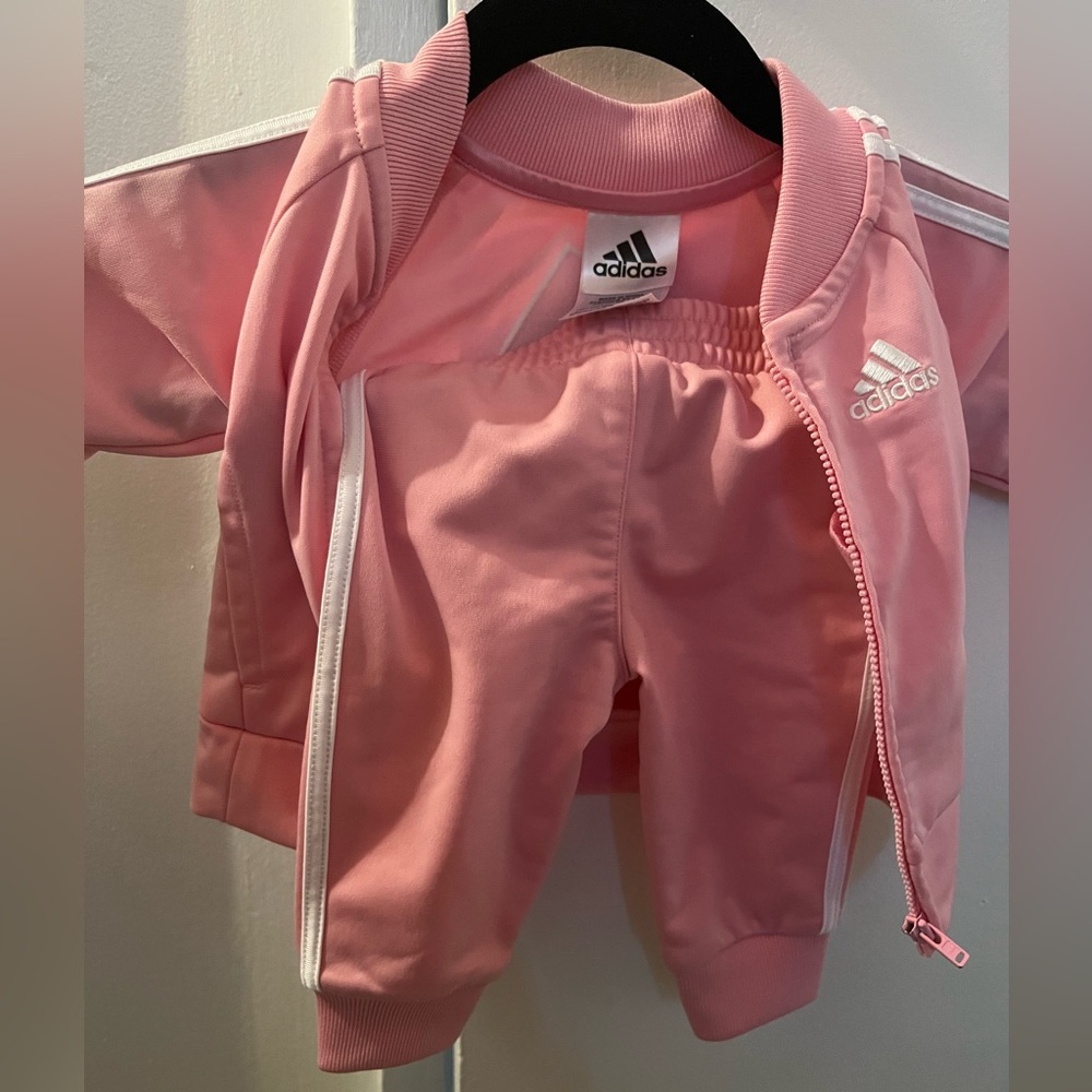 Baby Pink Adidas Tracksuit